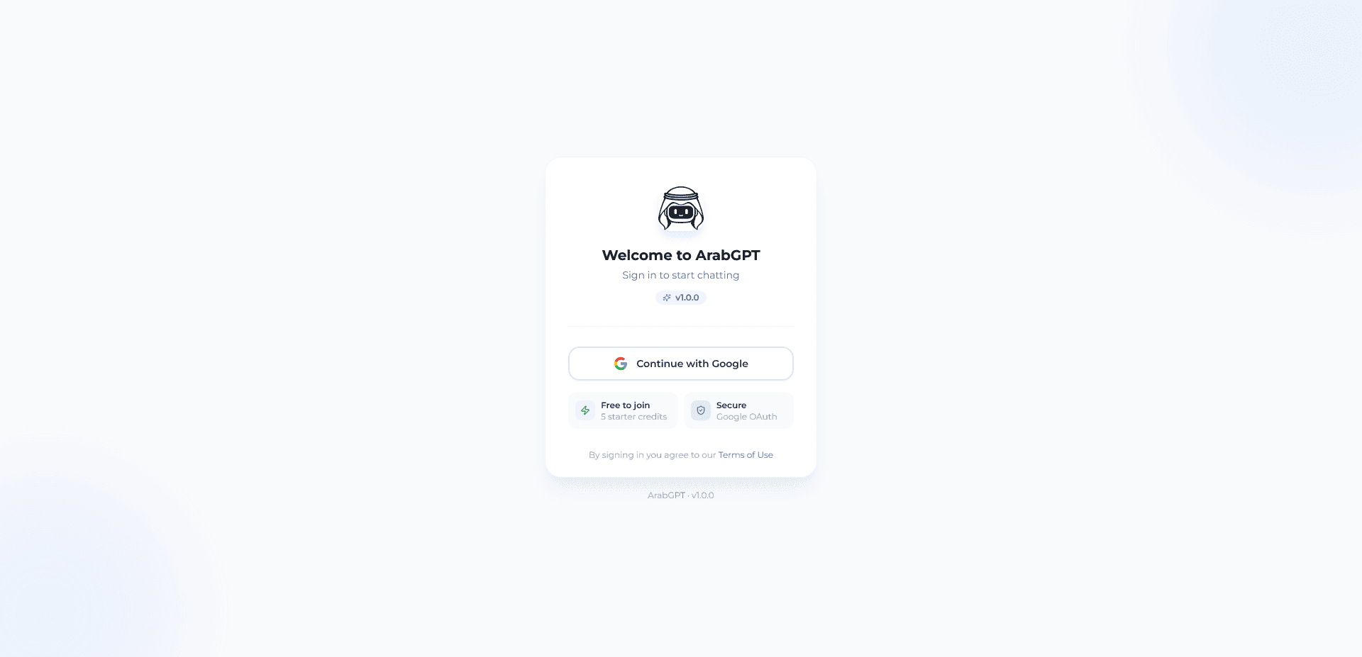 ArabGPT Plattform-Interface